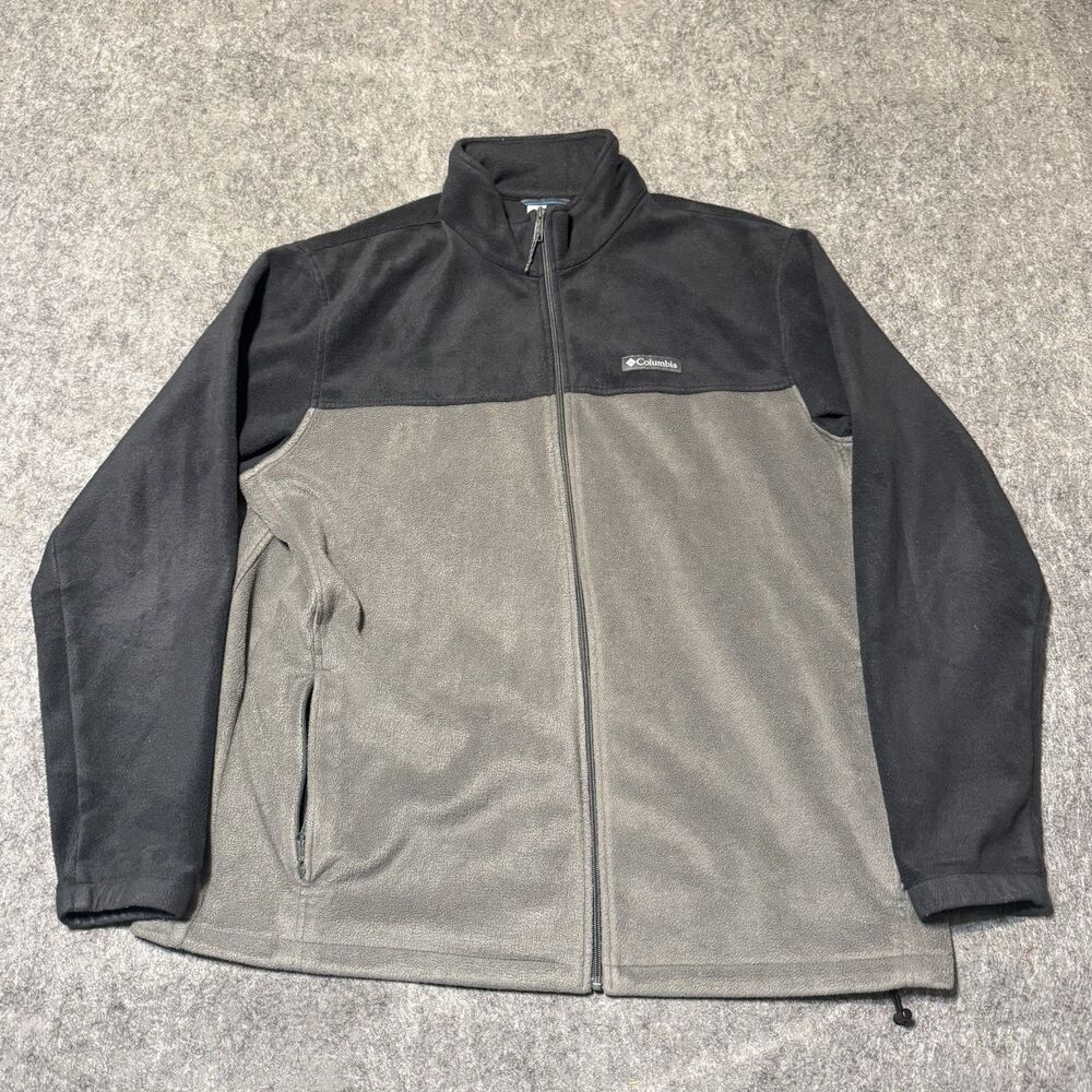Columbia Men's Fleece Jacket Full Zip Big & Tall 2XT Hybrid Steens Mountain 2.0